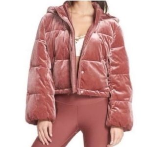 Alo Yoga Pink Rosewood Velvet Puffer Medium